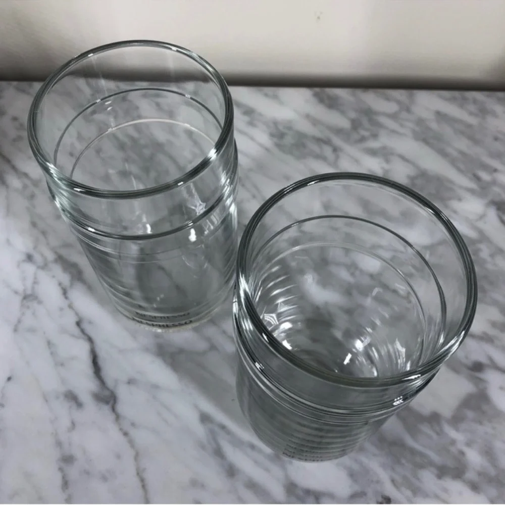 Nespresso Vertuo Glasses Tumbler set of 2 NEW Made France Price Firm!